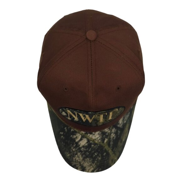 National Wild Turkey Federation Logo Patch Tuck Strap Cap Trucker Hunter Hat - Picture 7 of 15